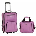 Rockland Rockland F102-PINK 2 PC LUGGAGE SET - PINK F102-PINK